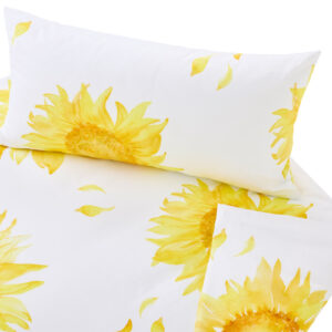 Bio Satin-Bettwäsche Sonnenblume