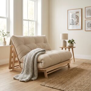 Schlafsofa aus massivem Buchenholz – LAYTI